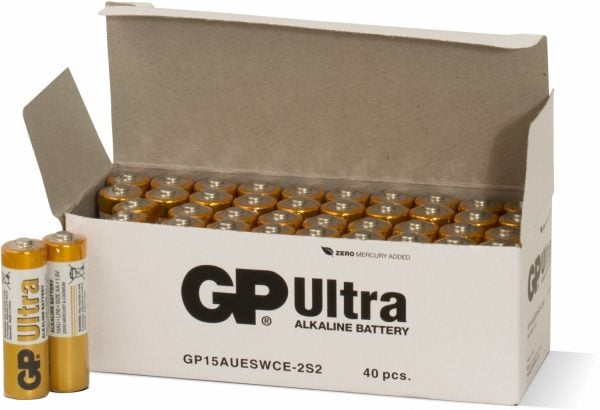 40 stk. GP AA Ultra batterier / LR6 / R6 AA batterier