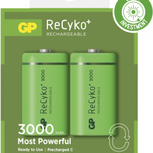 Genopladelige C Recyko batterier / LR14 3000mAh AA AAA C D 9V