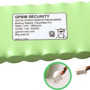 GP180AAH8BMX batteri, Passer til alarmsystem PM Pro Alarm batterier