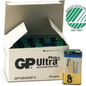 10 stk.GP 9 V Ultra Plus batteri 9V batterier