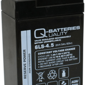 6 volt 4,5 Ah. bly batteri 6 volts blybatterier