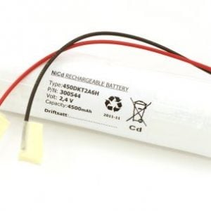 Batteripakke til nødbelysning 2,4volt 4500mAh. Cd Nødbelysning batterier