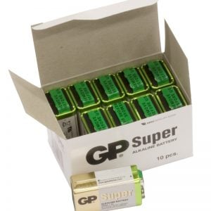 10 stk. GP 9V Super Alkaline batterier 9V batterier