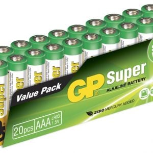 20 stk. GP AAA Super Alkaline batterier / LR03 AAA batterier