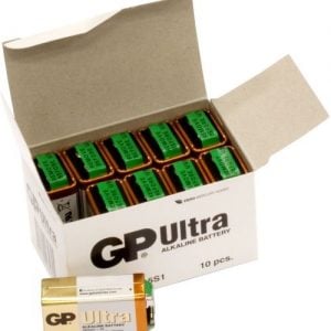 100 STK. GP 9 V Ultra batterier 9V batterier