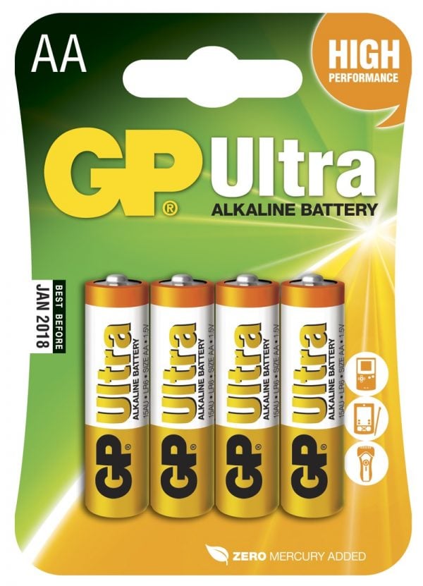 GP AA Ultra batterier / LR6 / R6 AA batterier