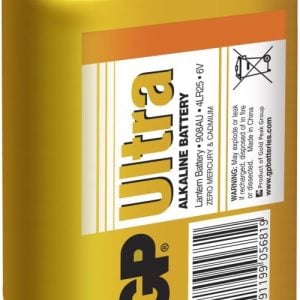 GP 6.0V Ultra Alkaline batteri / 4LR25 6 volt batterier