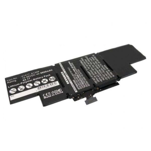 A1398 / A1417 batteri til Apple MacBook Pro (Kompatibelt) 8600mAh Batterier Bærbar