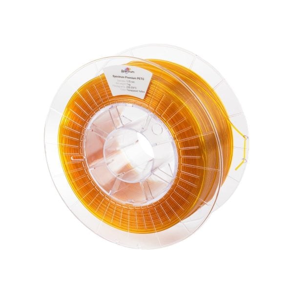 Spectrum Filaments – PETG – 1.75mm – Transparent Yellow – 1 kg Spectrum Filaments