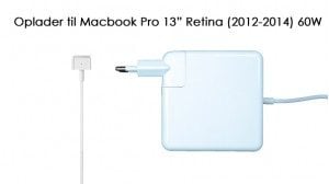 60W oplader til Macbook Pro Retina 13″ (2012-2015) Computer