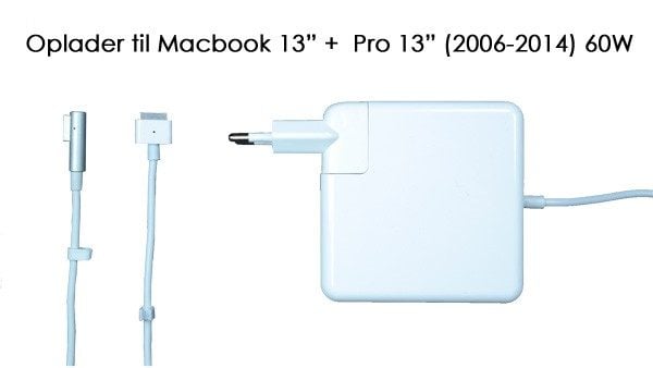 60W oplader til Macbook 13″ + Pro 13″ (2006-2015) Computer