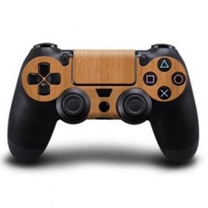 Træ / Wood Skin til PS4 Controller Gaming