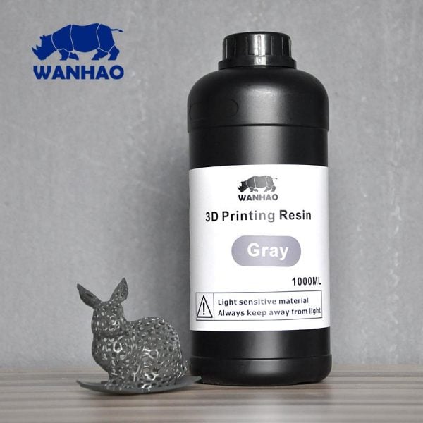 Wanhao 3D-Printer UV Resin – 1000 ml – Grey Resin