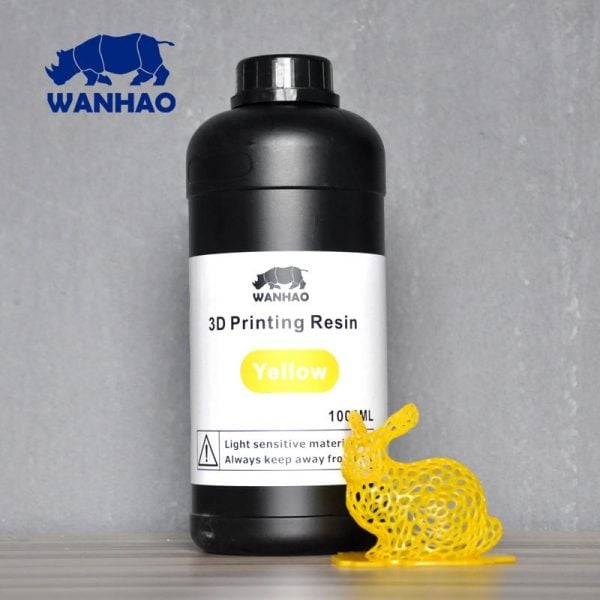 Wanhao 3D-Printer UV Resin – 1000 ml – Yellow Resin