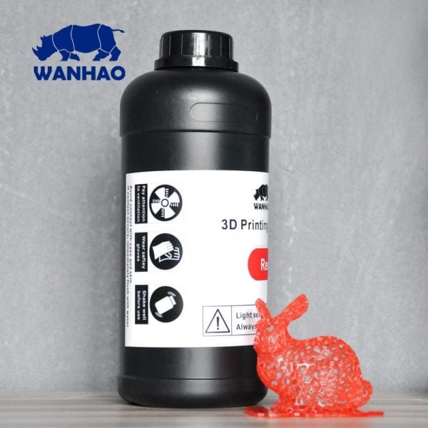 Wanhao 3D-Printer UV Resin – 1000 ml – Red Resin