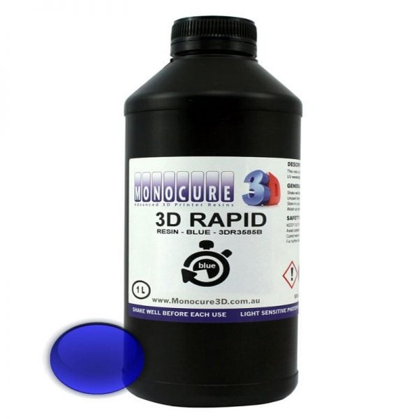 Monocure 3D RAPID resin – 1000ml – Blue Resin