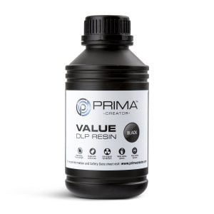 PrimaCreator Value UV / DLP Resin – 500 ml – Black Resin