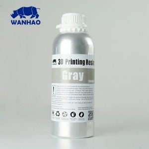 Wanhao 3D-Printer UV Resin Water Washable – 1000 ml – Grey Resin