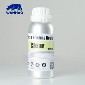 Wanhao 3D-Printer UV Resin Water Washable – 500 ml – Clear Resin