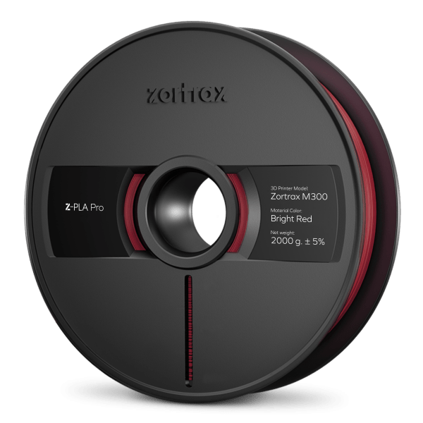 Zortrax Z-PLA Pro – M300 – 1,75mm – 2 kg – Bright Red Zortrax Filament