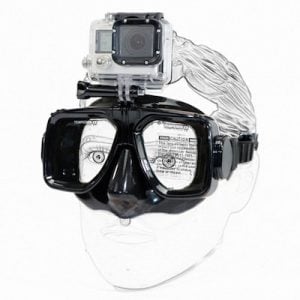 Dykkermaske til GoPro 4 / 3 / 2-Sort Mounts & tilbehør til GoPro
