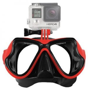 Dykkermaske til GoPro 4 / 3 / 2-Rød Mounts & tilbehør til GoPro