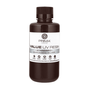 PrimaCreator Value UV / DLP Resin – 500 ml – Chromatic Silver Resin