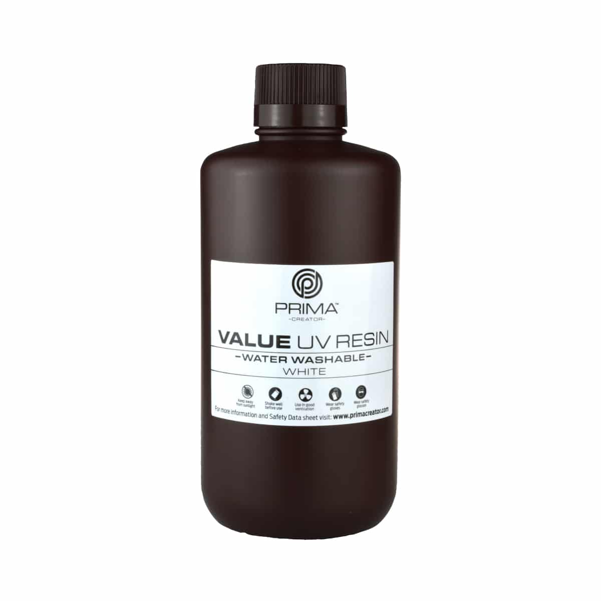 PrimaCreator Value Water Washable UV Resin – 1000 ml – White Resin