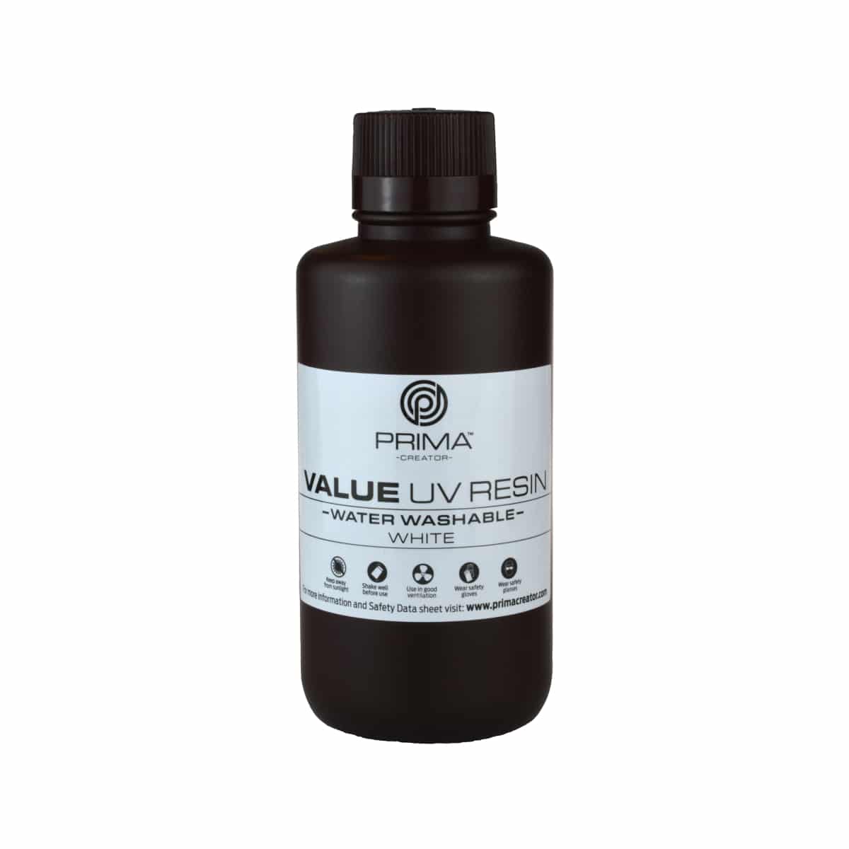 PrimaCreator Value Water Washable UV Resin – 500 ml – White Resin