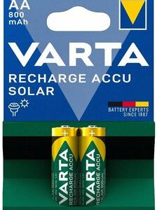 Batteri til solcelle lampe / Genopladelige Varta AA batterier med 800mAh AA AAA C D 9V
